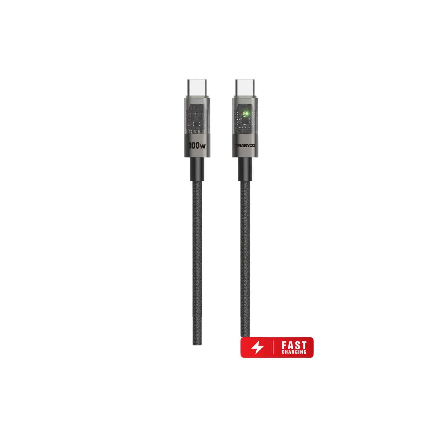 Digital Pro Auto Power Off Type-c To Type-c Transparent Data Cable CC-1