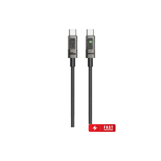 Digital Pro Auto Power Off Type-c To Type-c Transparent Data Cable CC-1